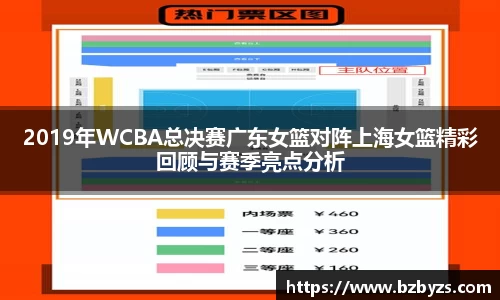 2019年WCBA总决赛广东女篮对阵上海女篮精彩回顾与赛季亮点分析